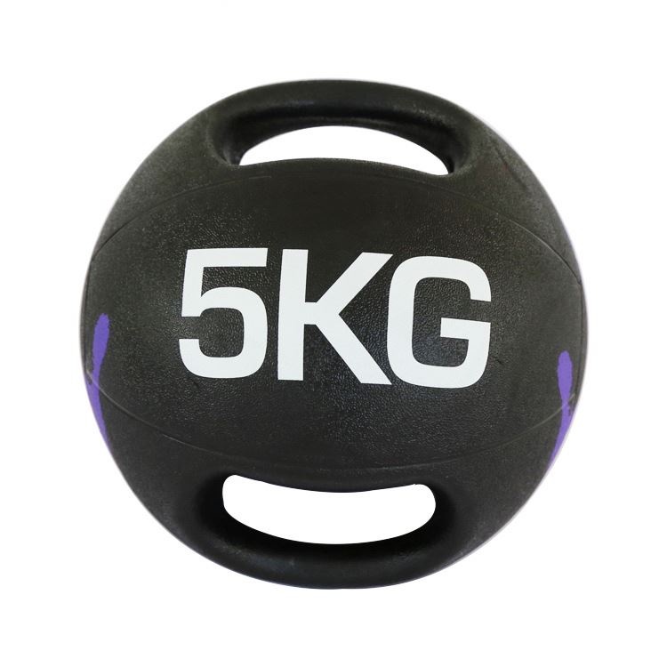 Rubber Medicine Ball With Handle 5Kg - Click Image to Close